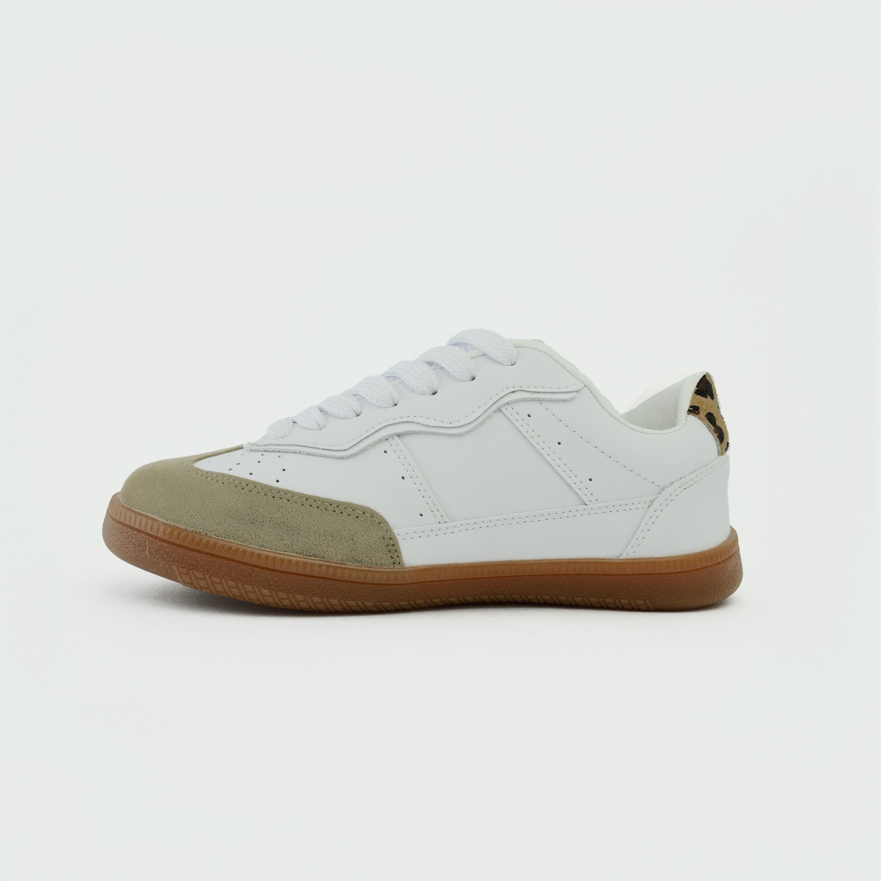 Tenis Kaia Blanco y Animal Print