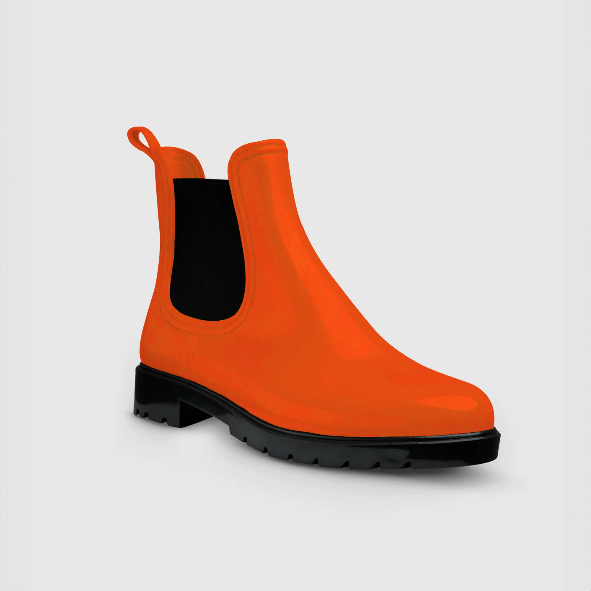 Botines Chelsea Impermeables Naranja