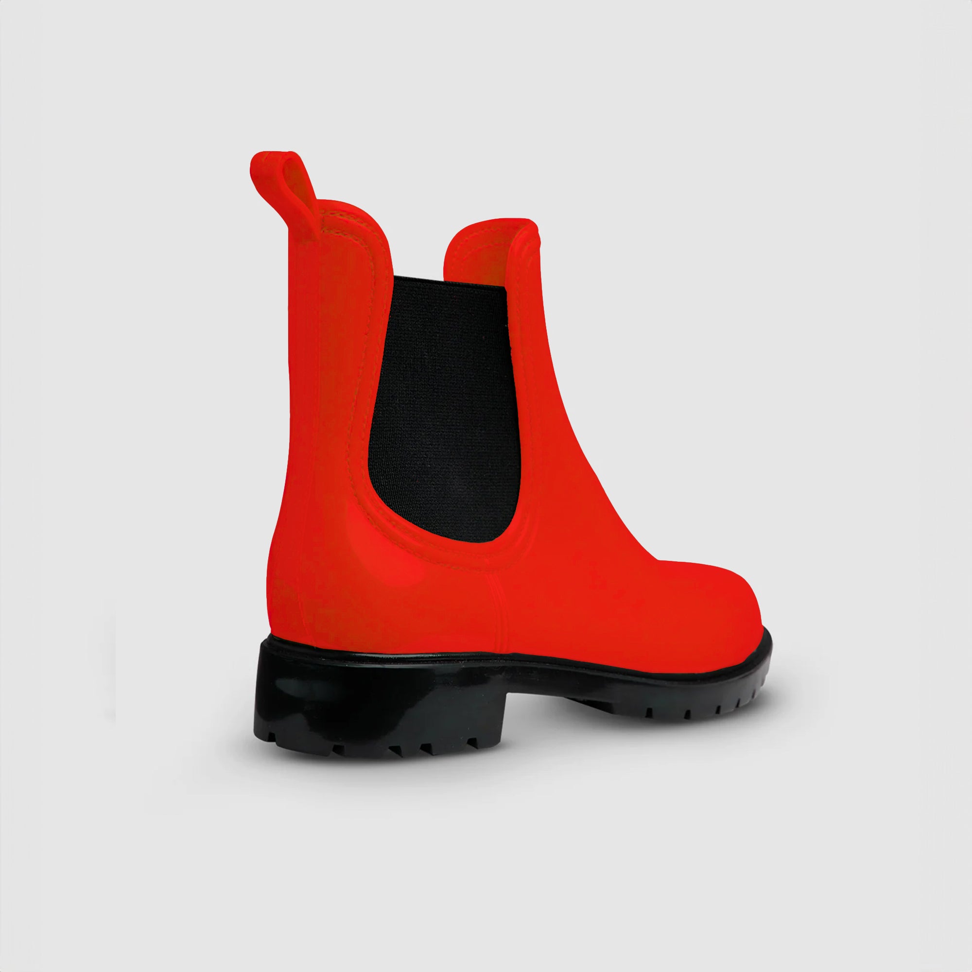 Botines Chelsea Impermeables Rojo