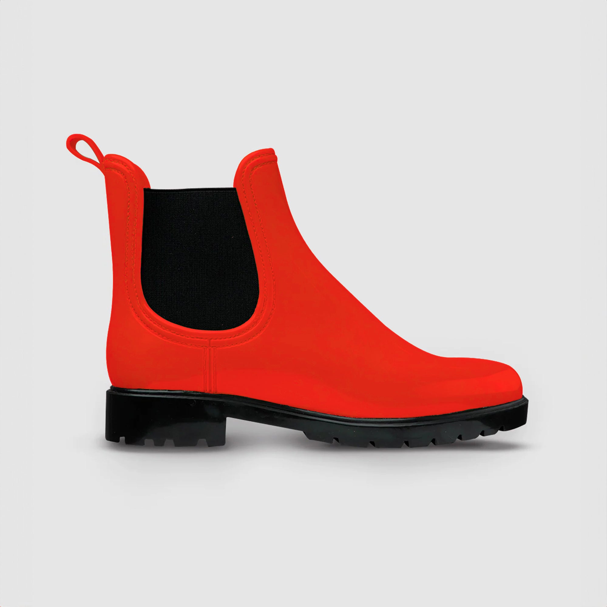Botines Chelsea Impermeables Rojo
