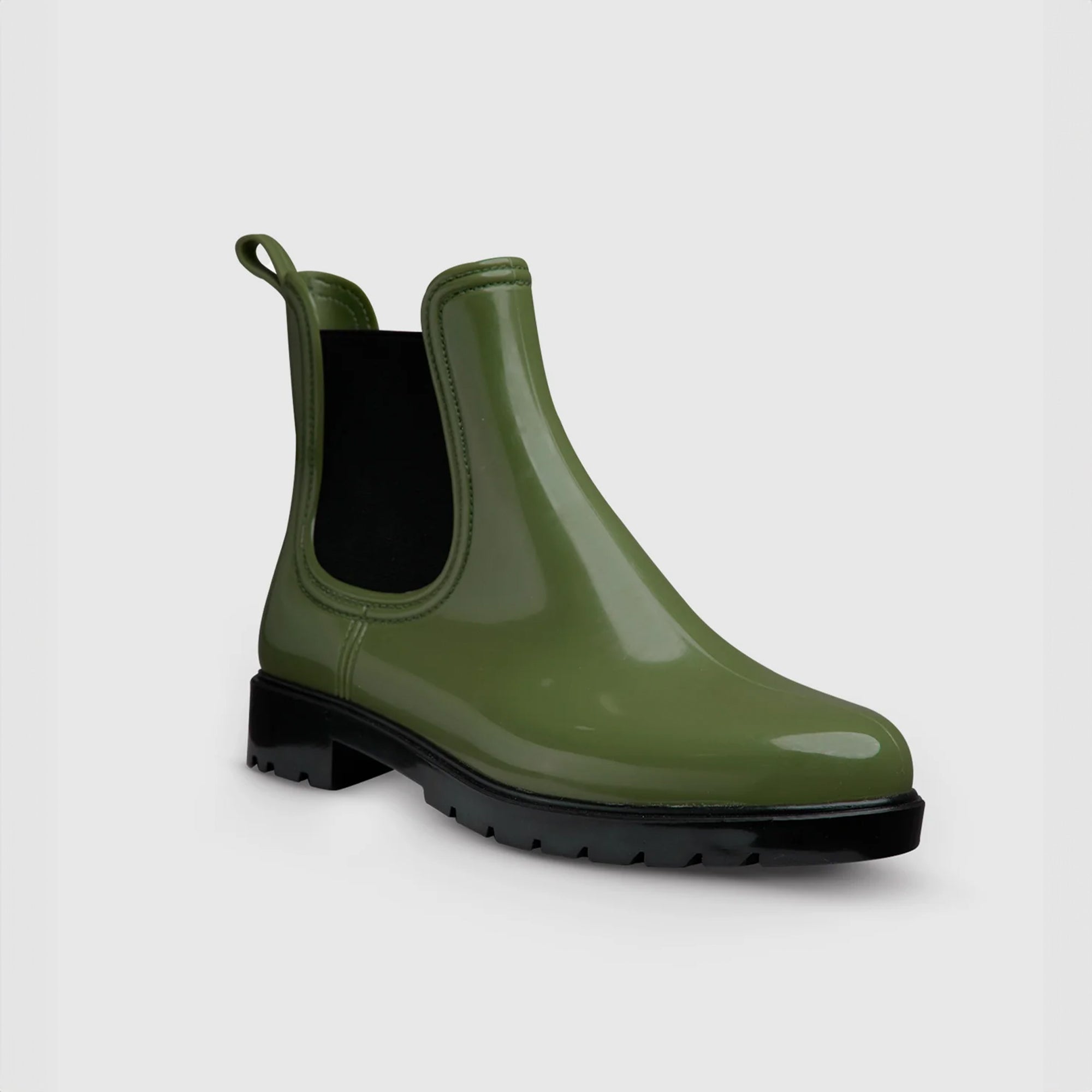 Botines Chelsea Impermeables Verde Militar