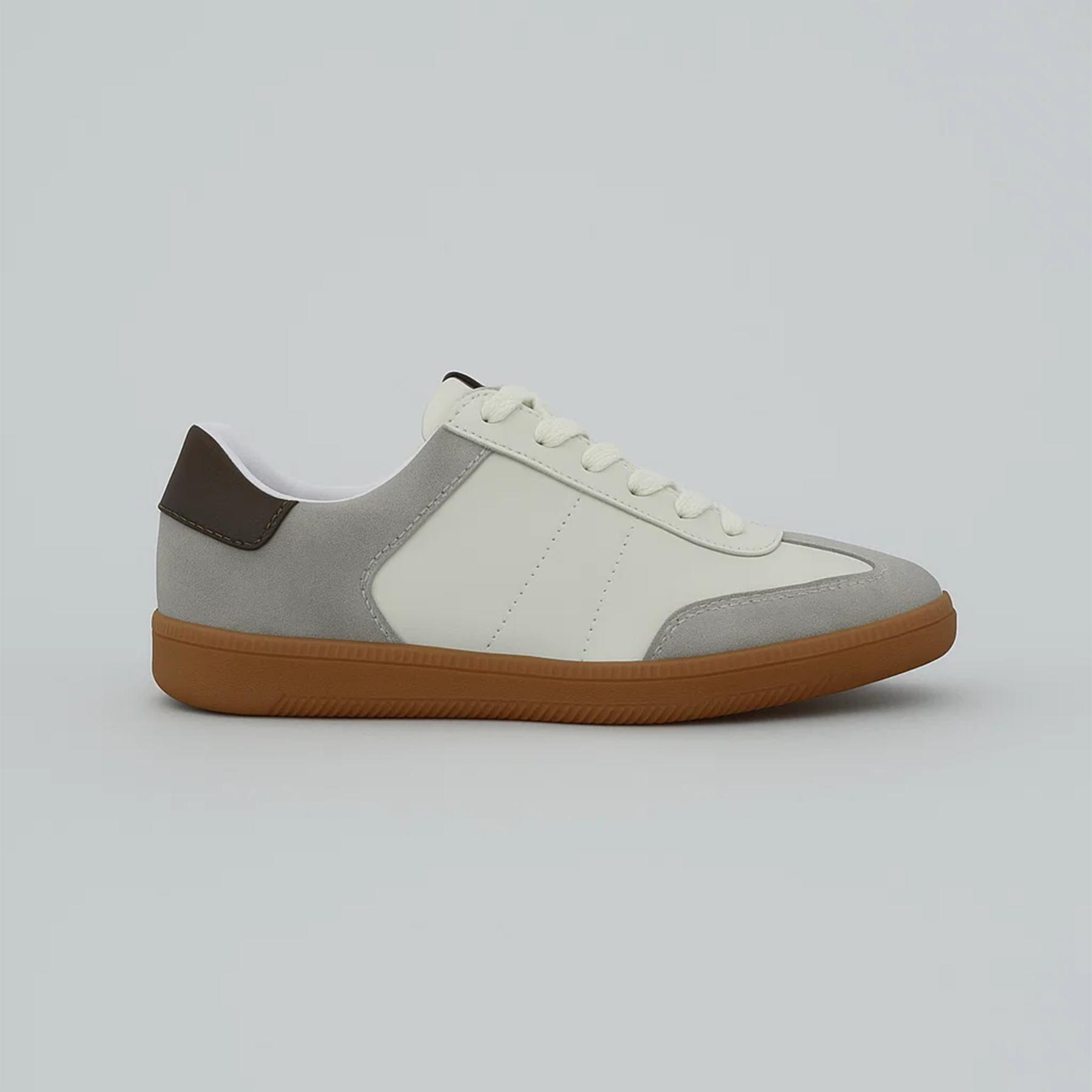 Tenis Kaia Gris y Marrón