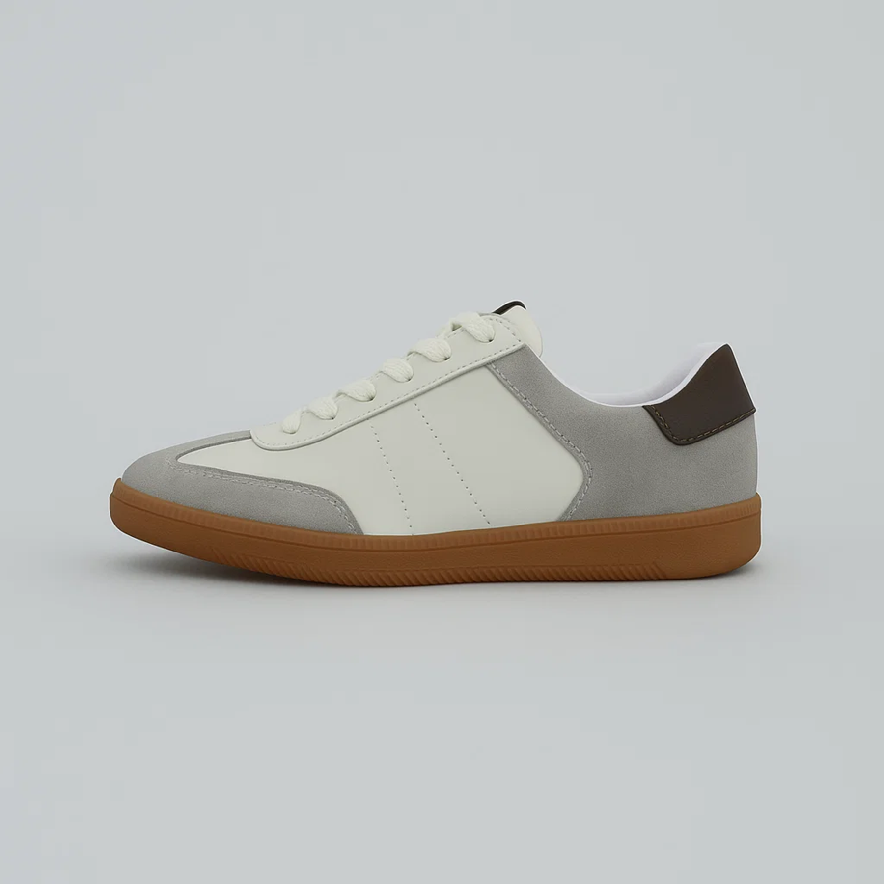 Tenis Kaia Gris y Marrón