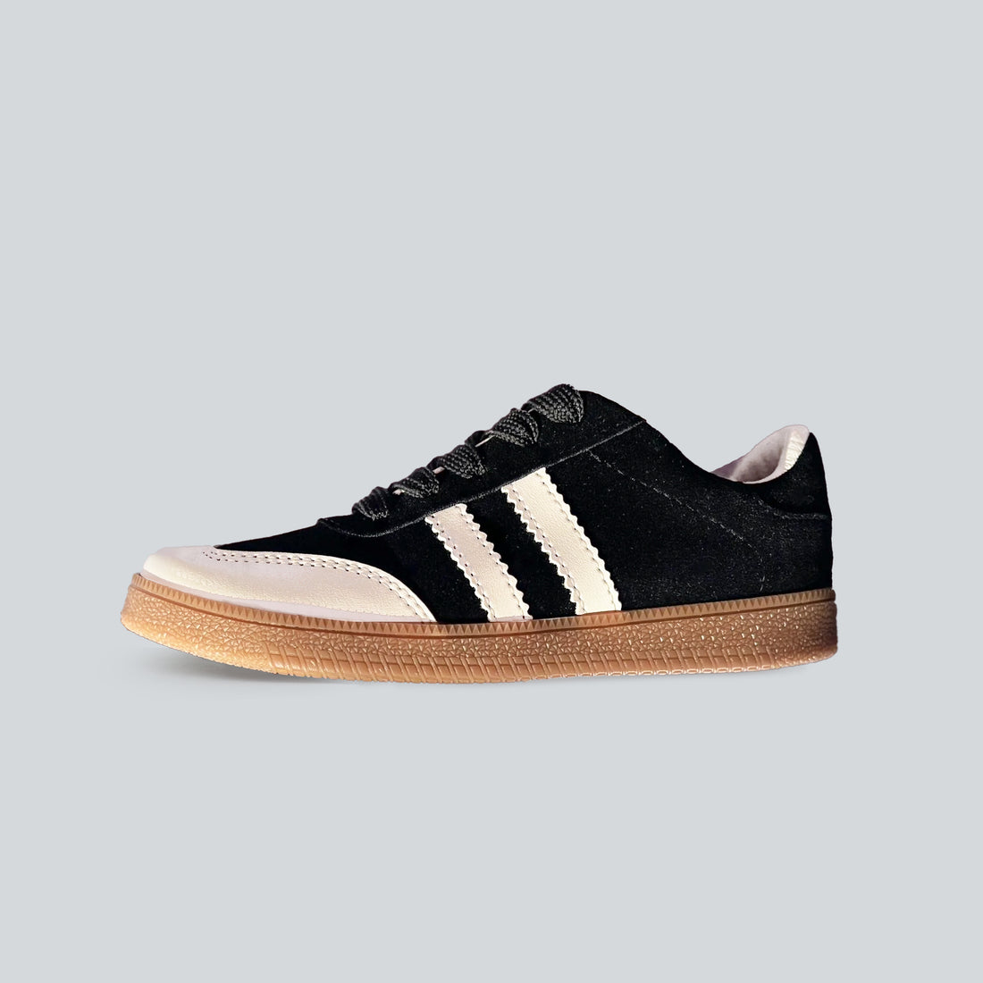Tenis Celeste Negro y Marfil