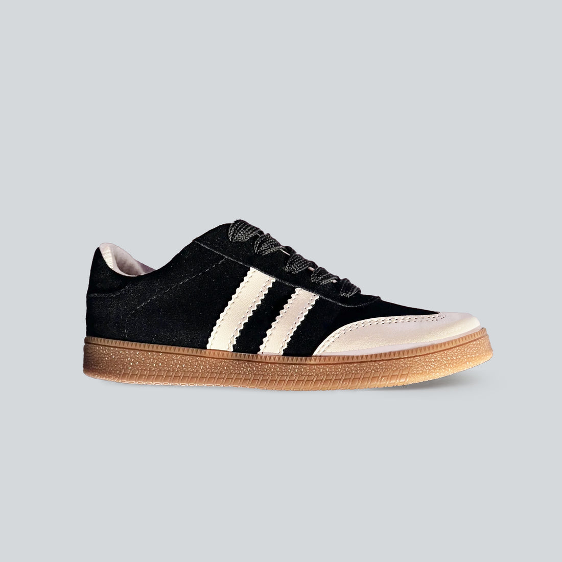Tenis Celeste Negro y Marfil