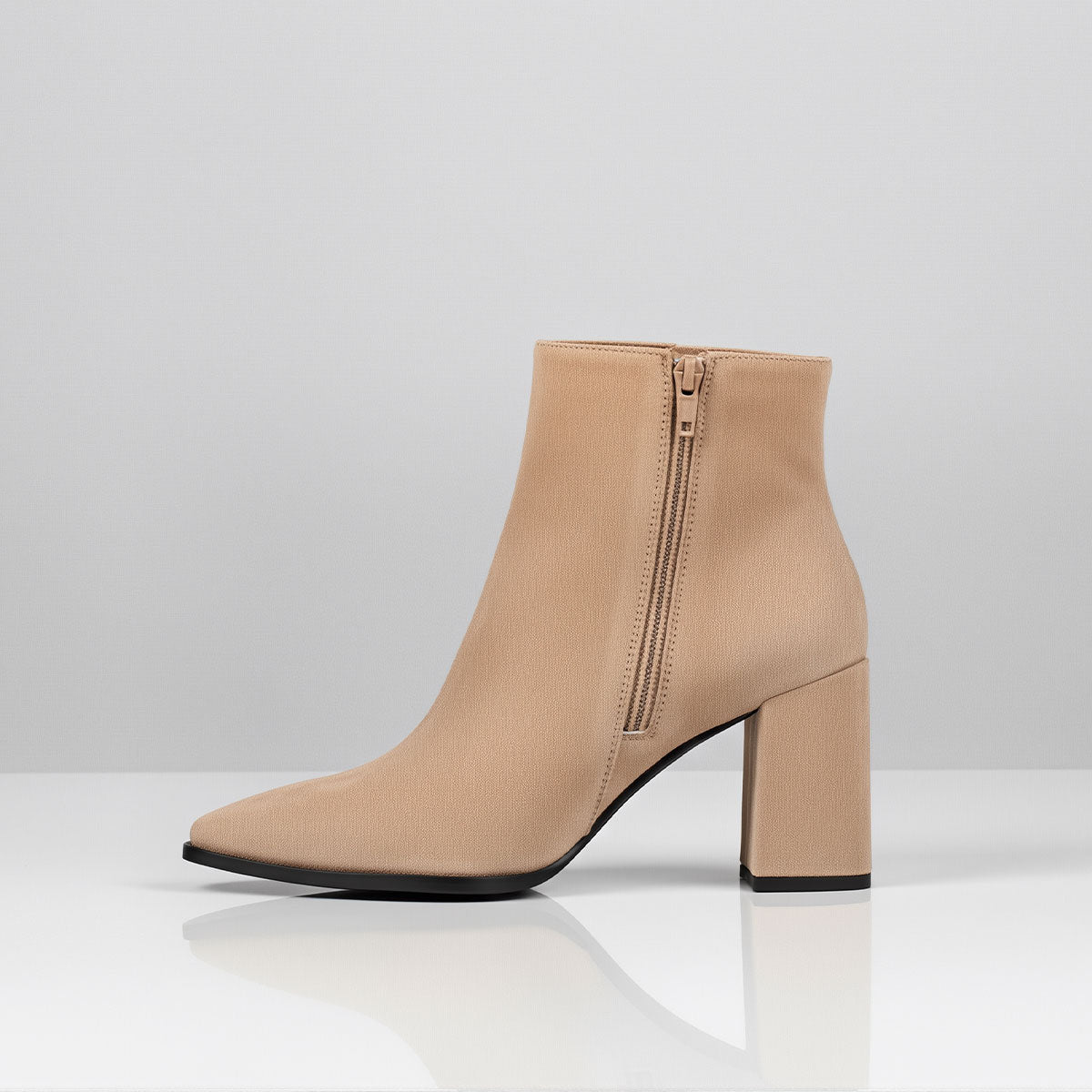 Botines Icona Beige Gamuza
