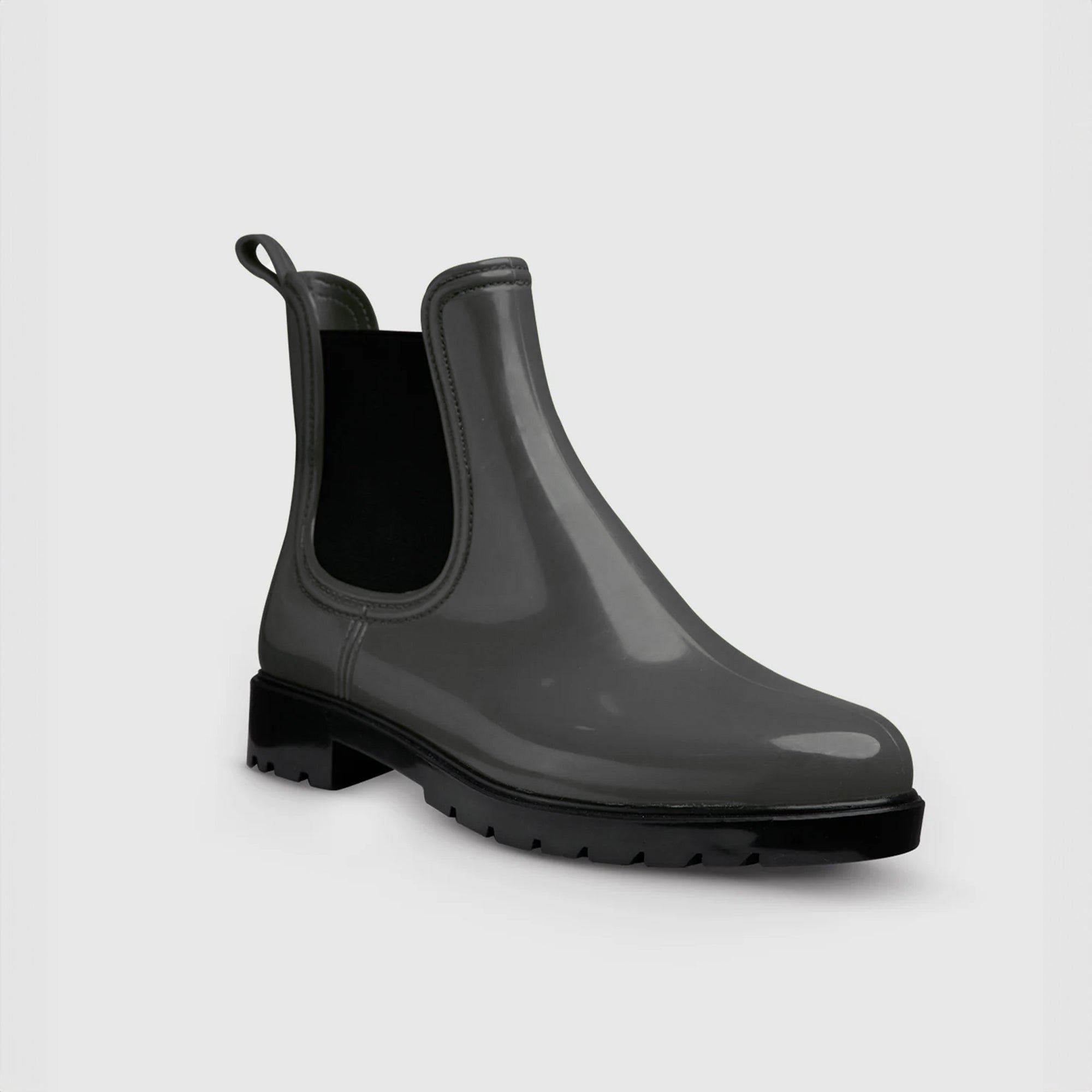 Botines Chelsea Impermeables Gris Plomo