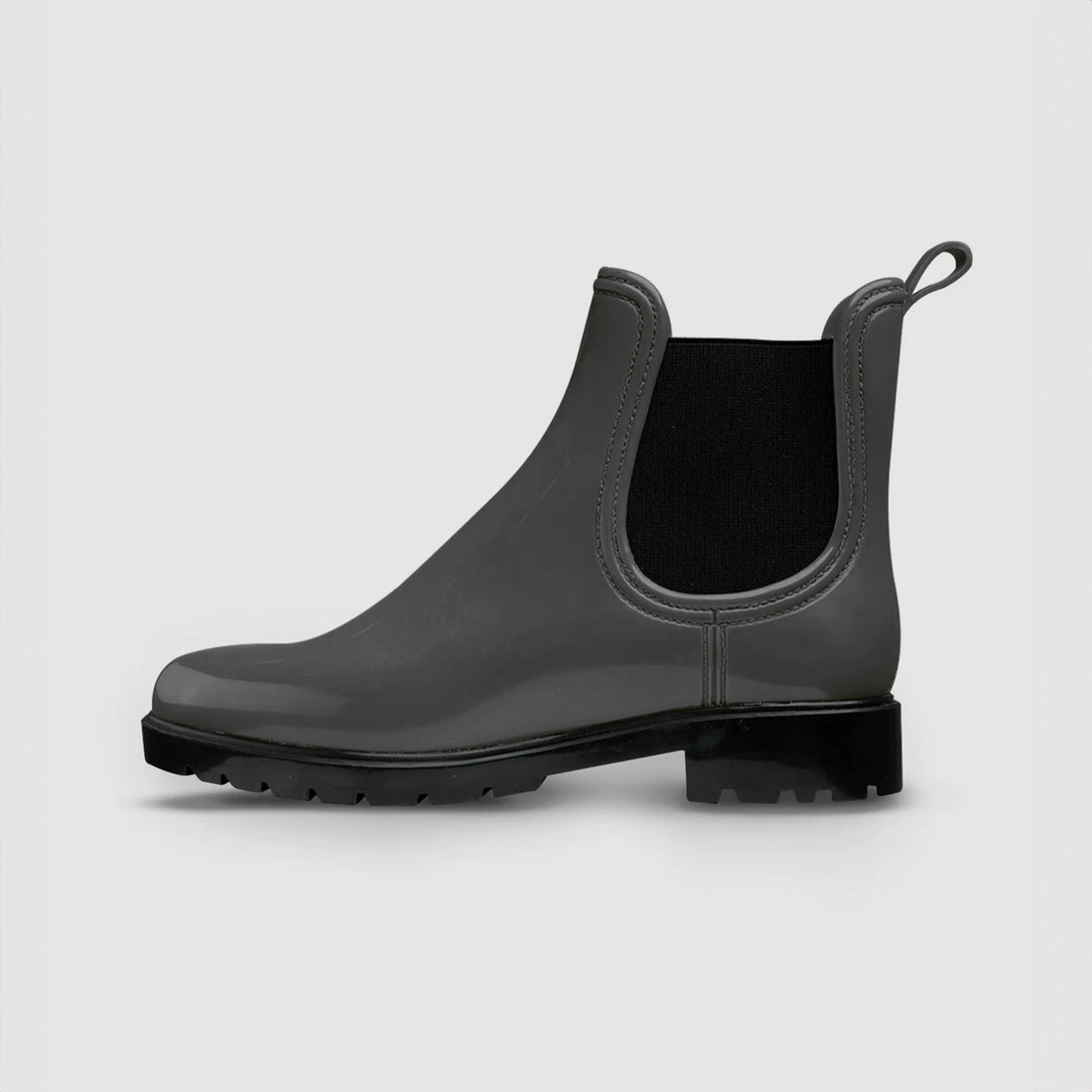 Botines Chelsea Impermeables Gris Plomo