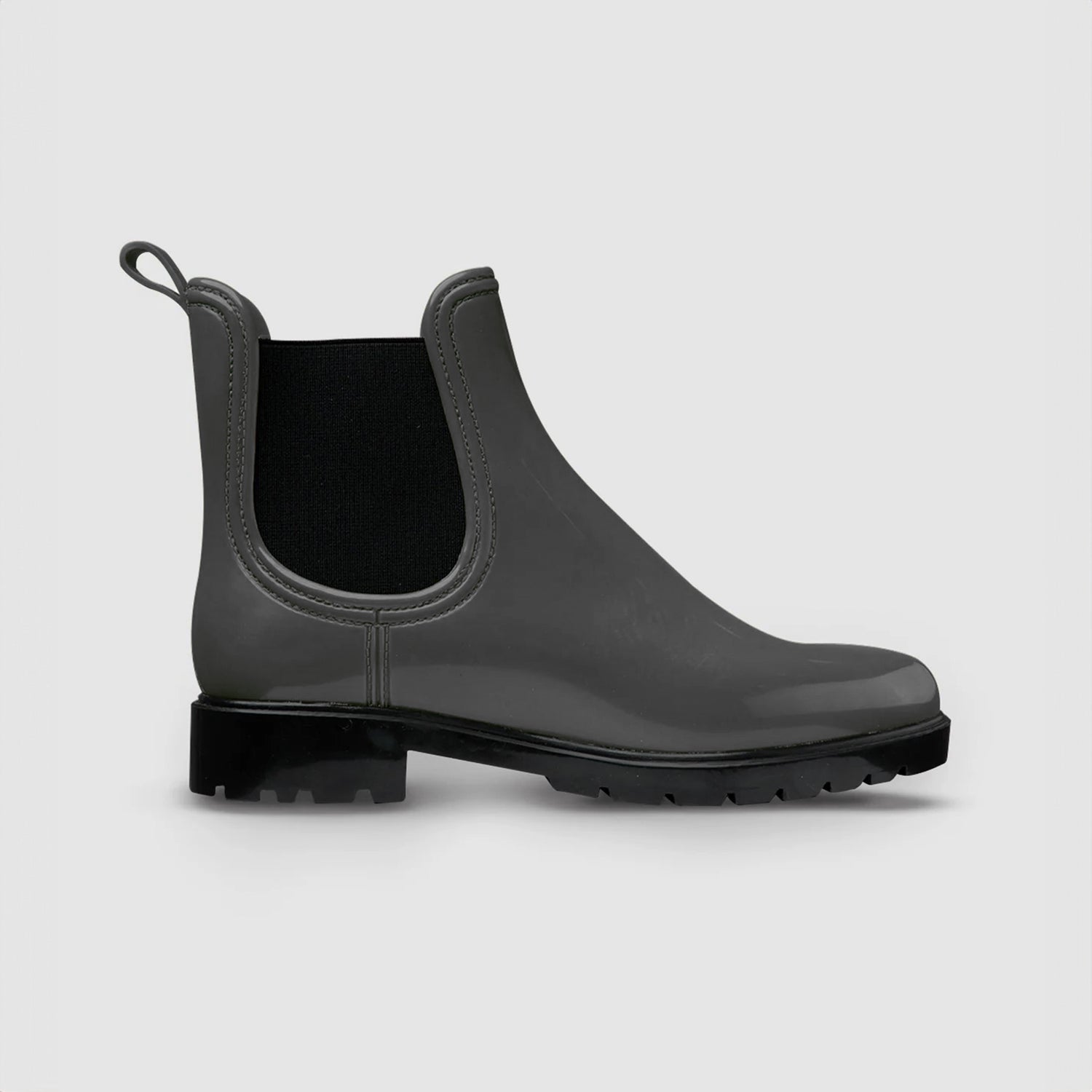 Botines Chelsea Impermeables Gris Plomo