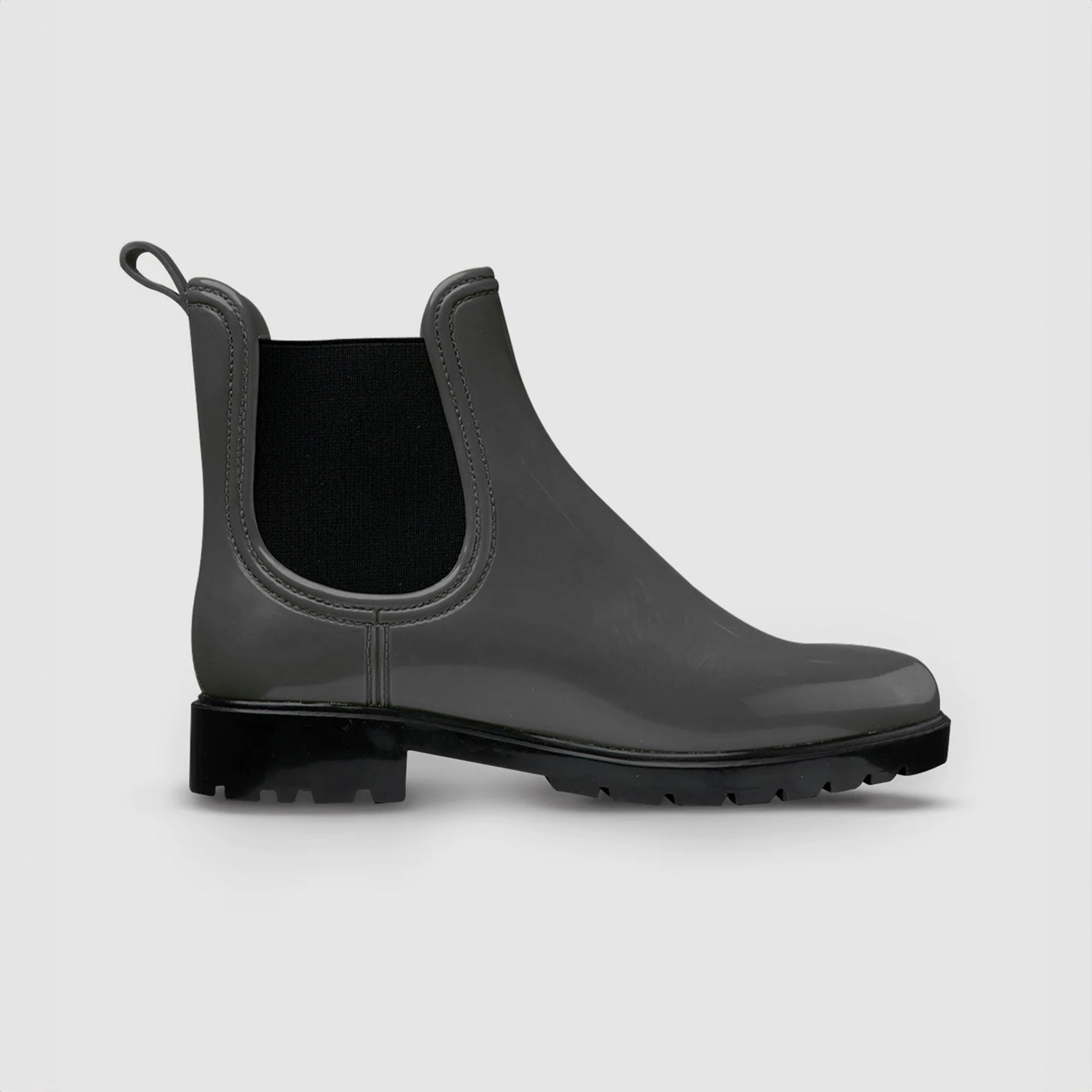 Botines Chelsea Impermeables Gris Plomo