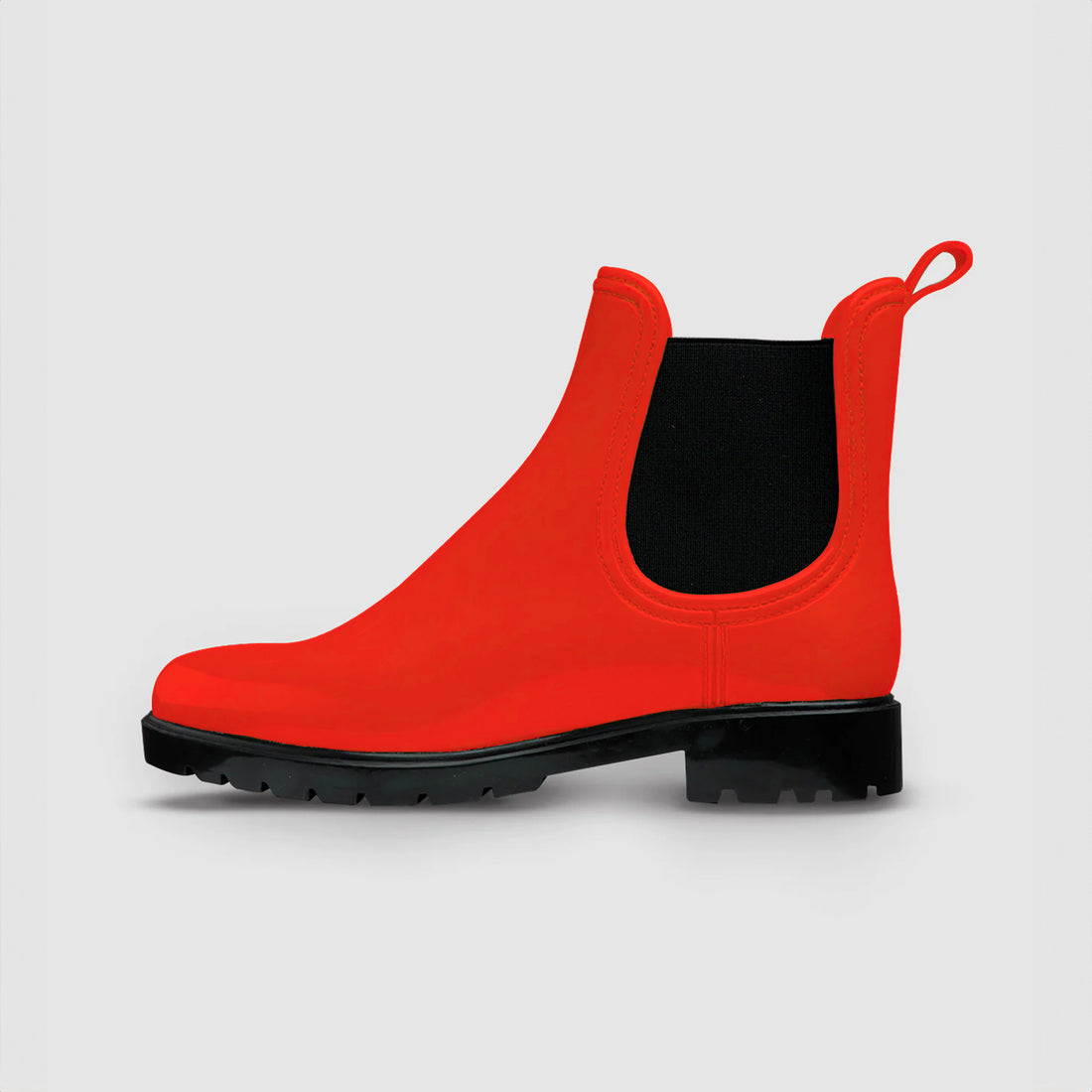 Botines Chelsea Impermeables Rojo